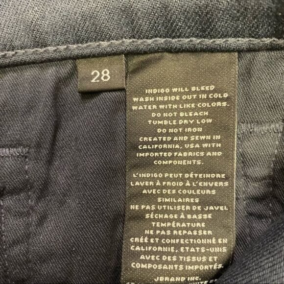 Mens J Brand Eli Nubloo Dark Navy Short 11" Inseam Size 28 - Picture 6 of 6